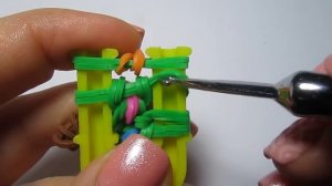 Новогодняя ЁЛКА из резинок на рогатке. Фигурка из резинок | Rainbow Loom Band Christmas Tree Charm