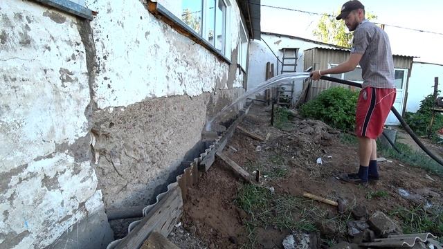 ФУНДАМЕНТ.Опалубка из старого ШифераЗаливаю.Сколько Потратил?фундамент опалубка опалубкаизшифер