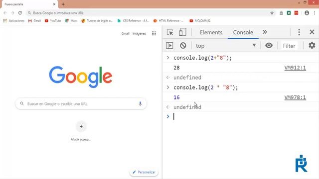 Como usar la consola de google chrome para Javascript смотреть онлайн