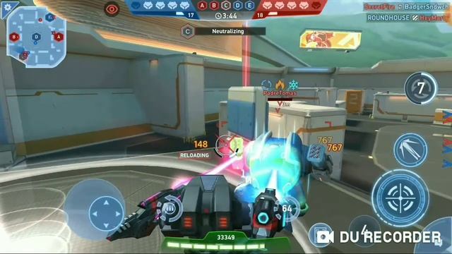 USING STATIS BEAM 16 + THERMAL LANCE 4 ON GUARDIAN, MECH ARENA GAMEPLAY смотреть онлайн