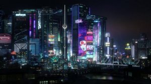 Cyberpunk 2077 City - Крутые движущиеся обои на рабочий стол в прекрасном качестве