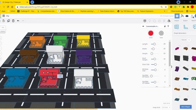 How to make city in Tinkercad 3D Design смотреть онлайн