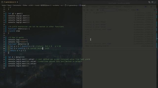Es6-11 tutorial - 21.generator.js