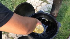 Бараньи потроха в казане на костре или куырдак по быстрому