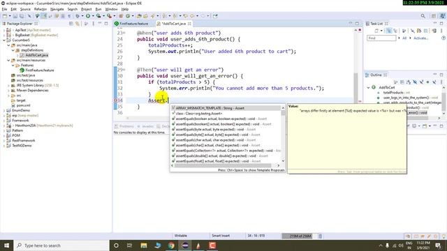 Failing Cucumber Scenario | Learn Cucumber 5 | Learn BDD смотреть онлайн