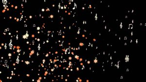 Free Motion Background  Music notes download / Футаж музыка ноты фон #2