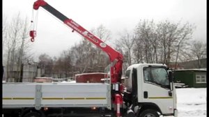 Бортовой автомобиль ISUZU NPR-75 с манипулятором UNIC URV-293