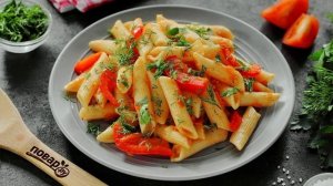 Макароны с овощами в мультиварке