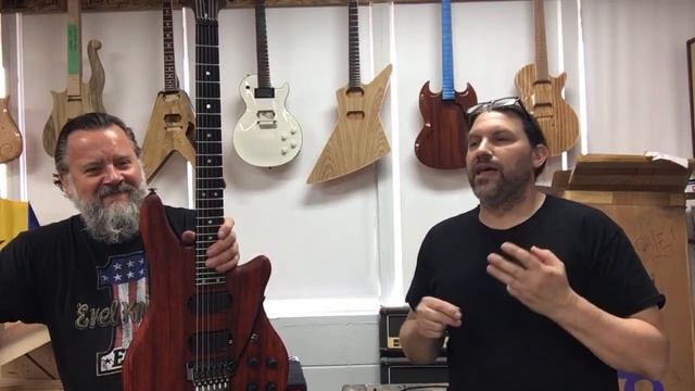 Reveal! Custom Padauk guitar body using a Warmoth neck! смотреть онлайн