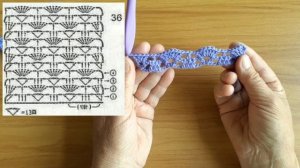 Узор для кардигана крючком.