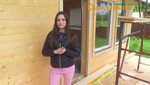Имитация бруса внутри дома / имитация бруса снаружи дома / монтаж имитации бруса