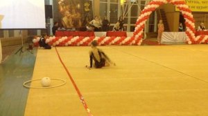 Валерия Прихожденко, 2003 г.р., булавы, "Crystal Clubs 2015" г. Львов