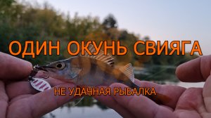 Один окунь Свияга не удачная рыбалка