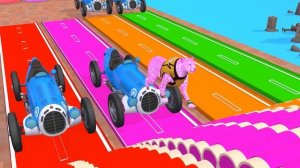 5 Giant Duck Cartoon Tiger,Cow,Dinosaur,Gorilla,Elephant, Wild Animals Choose The Right Mystery Doo