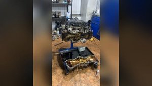 Устранение течки чёрной субстанции мотора от Subaru FB20