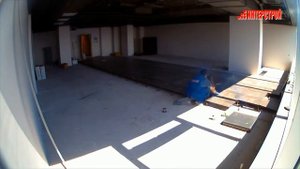 Ускоренная съемка монтажа фальшпола для компании "Интерстрой"