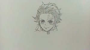 How to Draw Tanjiro Kamado - Step By Step Tutorial | Kimetsu No Yaiba/Demon Slayer