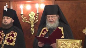 Патриарх возглавил наречение во епископы