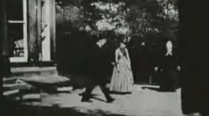 Сцена в саду Раундхэй (Roundhay Garden Scene), Луи Лепренс, 1888 г.