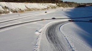 Чемпионат по гонкам на льду. Карьер в районе с.Кладовка г.Полевского. ICE DRIFT