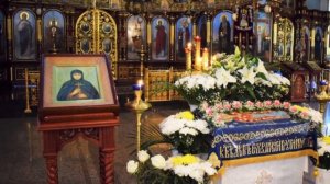 Божественная литургия в разрушенном храме села Спасское Борского района