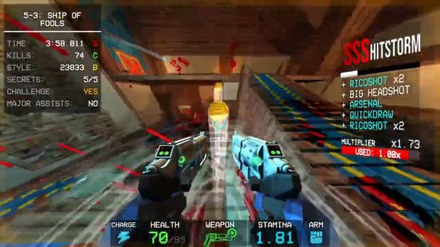 ULTRAKILL: MAP 5-3: Ship Of Fools (New Game, All Secrets/Kills, Challenge, P Rank)