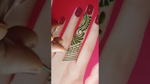 Gorgeous Finger Mehndi tattoo design ??#shorts #shortsvideo #viral #trendingshorts #mehandi