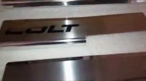 Накладки на пороги Mitsubishi Colt