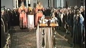 Архидиакон Андрей Мазур. Чтение Евангелия.  ЛДА. 1984 г.