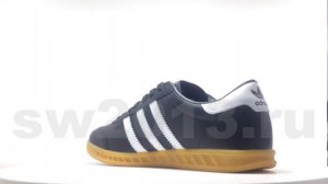 Adidas Hamburg Black White Leather Men