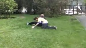 Драка жирного и длиного