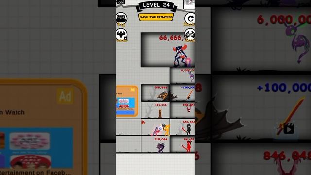 Stick Fight Endless Battle - Smoot Animation Puzzle Game - Gameplay Walkthrough Level 24 (Android) смотреть онлайн