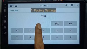 All passwords of MT/AC8227L Android car stereo - Factory setup - Factory settings - Android setting