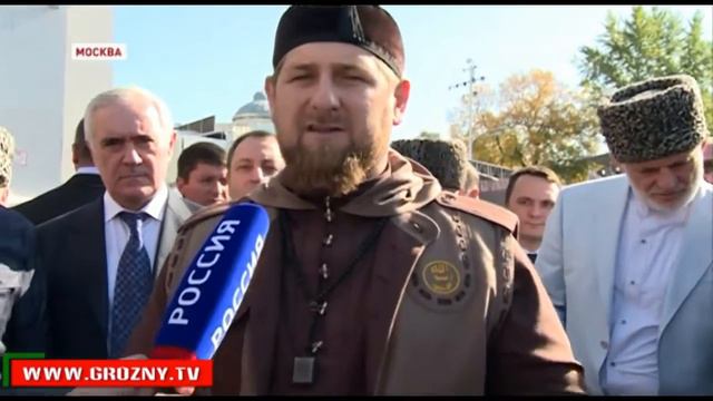 Ингушетия.Мурат Зязиков и Рамзан Кадыров на открытие Московской Соборной мечети. смотреть онлайн