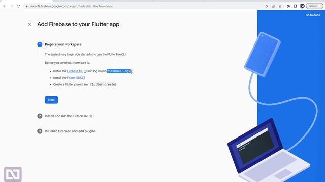 13.7 Flash Chat | Setting up a Firebase Project and Connecting it With a Flutter Project