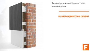 Вентфасад с облицовкой HPL панелями, реконструкция дома