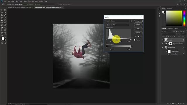 Photoshop MANIPULATION  Tutorial  The Falling Guy