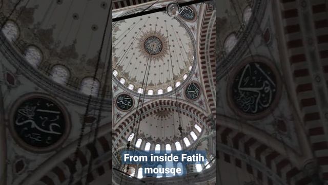 inside Fatih mousqe Istanbul