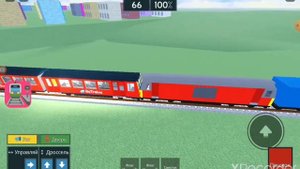 катаемся на грузовой поезде @Roblox @trains