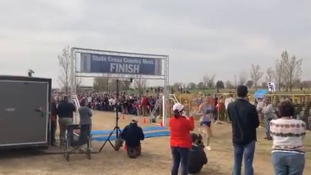 Simeon Birnbaum's first-place finish during Class AA boys State Cross Country Meet