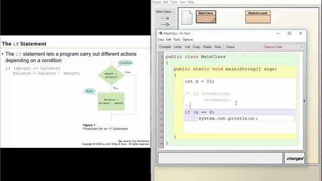 Big java 5.1: The if Statement смотреть онлайн