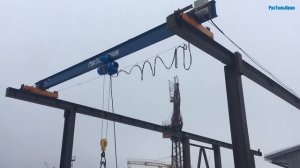 Кран балка (мостовой кран) Монтаж Испытания Обучение клиента
