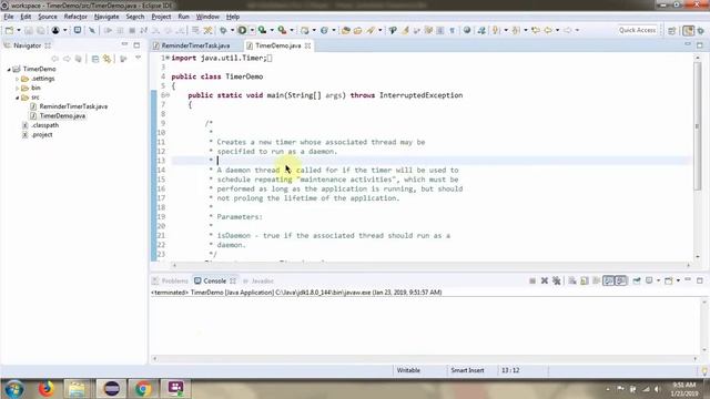 How to create a new timer whose associated thread may be specified to run as a Daemon? | Timer смотреть онлайн