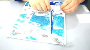 Светящаяся Фреска.Делаем картину из цветного ПЕСКА и БЛЕСТОК.Развивающие игры для детей!