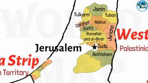 КАРТА МИР (West Bank - Gaza Strip Palestine)