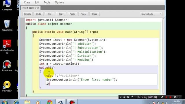 Switch case methods in java console tutorial смотреть онлайн