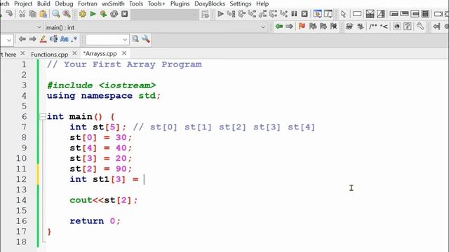 Array Basics (Declaration and Initialization) | Single Dimension | For Loop | C++