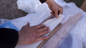 КЛЕИМ ПЛЁНКУ ДЛЯ ТЕПЛИЦЫ БОЛЬШИХ РАЗМЕРОВ ОЧЕНЬ БЫСТРО