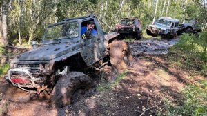 Малыш jimny на огромных колёсах. Покоряем Синявино