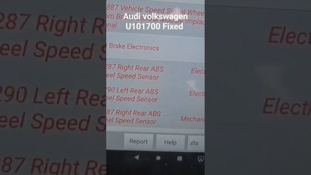 Audi volkswagen abs speed sensor Fixed